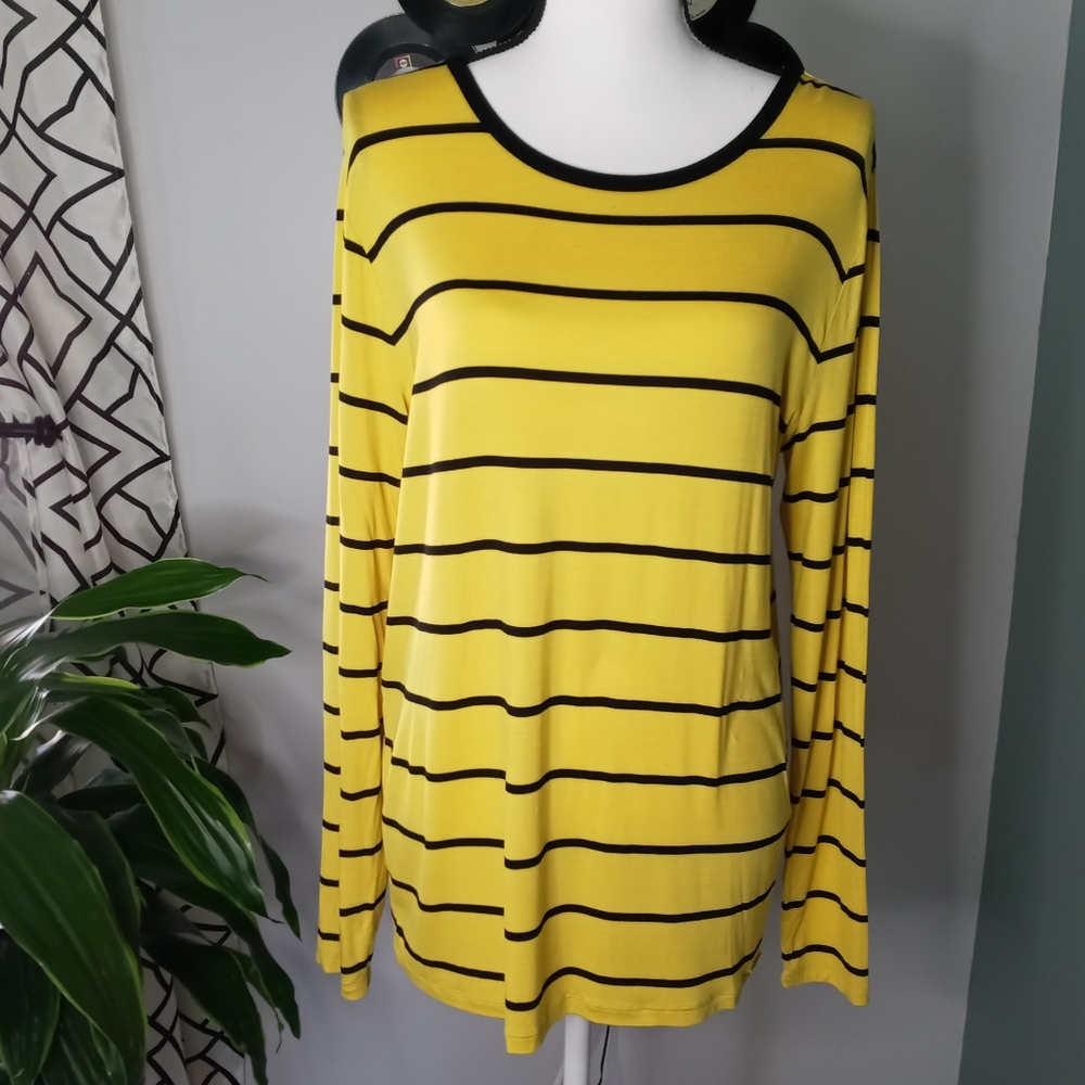 Michael Kors striped long sleeve top. Sz L